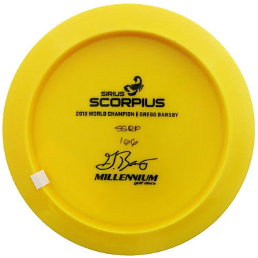 Millennium Sirius Bottom Stamp Scorpius - Gregg Barsby Signature Edition - Disc Golf Deals USA