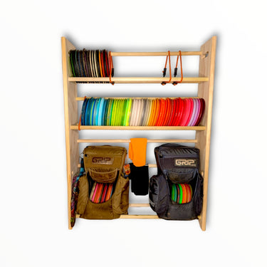 Shadow Pine Woodworks Disc Golf Storage Rack | 15 - 250 Discs | Free Custom Laser Engraving - Disc Golf Deals USA