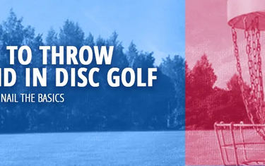 How to throw forehand in disc golf blog banner.