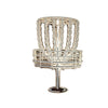 Silver Basket White Chains