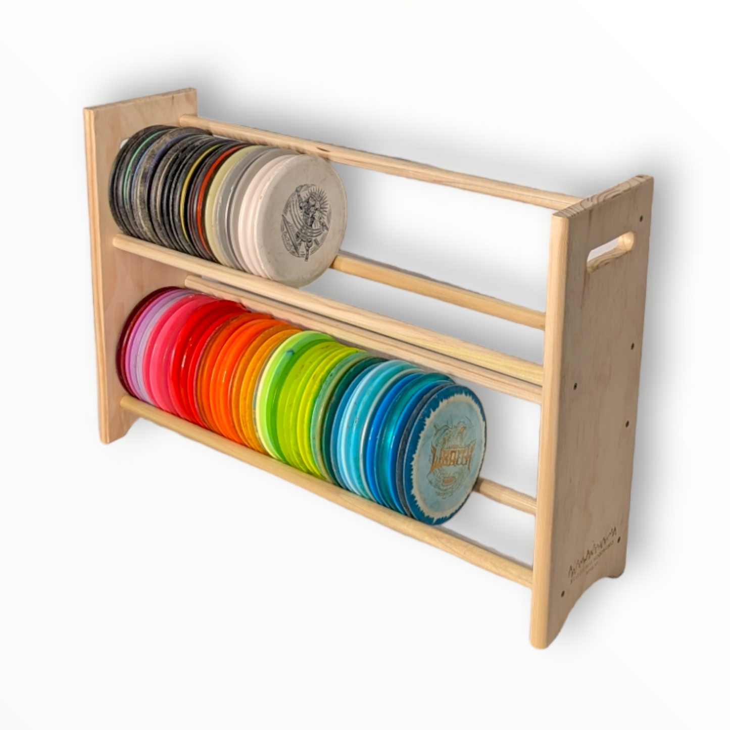 Shadow Pine Woodworks Disc Golf Storage Rack | 15-250 Discs | Free Custom Laser Engraving