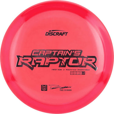 Discraft Paul Ulibarri Special Z First Run Captain's Raptor - Disc Golf Deals USA