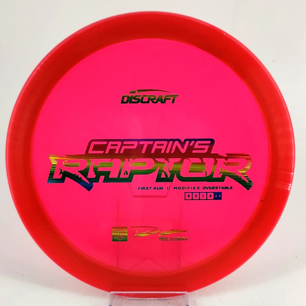 Discraft Paul Ulibarri Special Z First Run Captain's Raptor - Disc Golf Deals USA