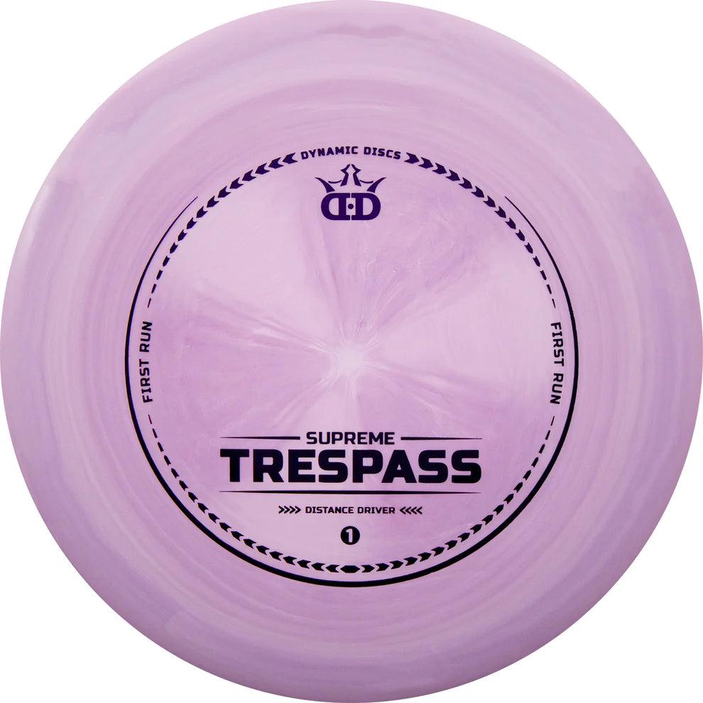 Dynamic Discs First Run Supreme Trespass - Disc Golf Deals USA
