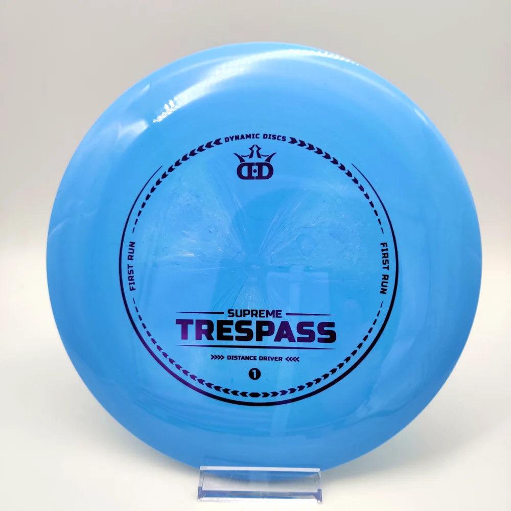 Dynamic Discs First Run Supreme Trespass - Disc Golf Deals USA