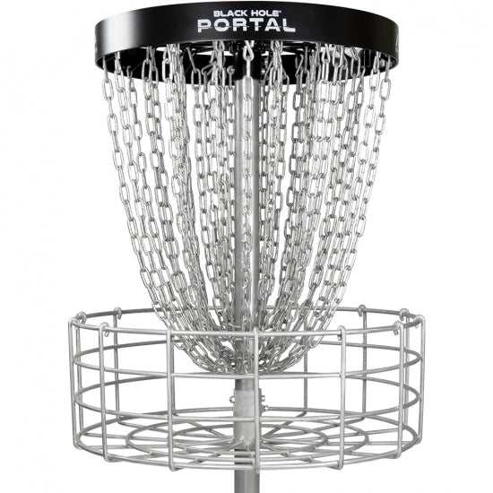 Permanent disc golf basket