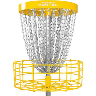 MVP Black Hole Portal Disc Golf Basket (Permanent Version 2) - Disc Golf Deals USA