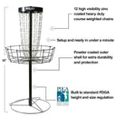 MVP Black Hole Precision Disc Golf Basket - Disc Golf Deals USA