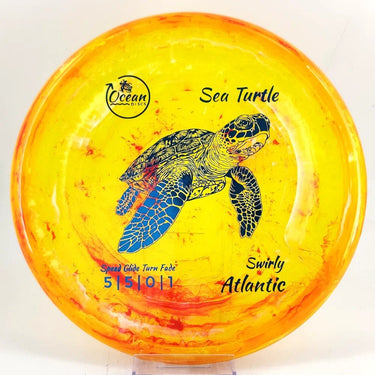 Ocean Discs Swirly Atlantic Sea Turtle - Disc Golf Deals USA