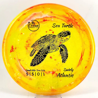 Ocean Discs Swirly Atlantic Sea Turtle - Disc Golf Deals USA