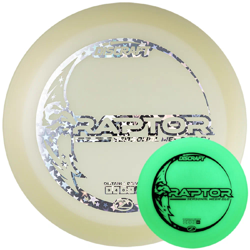 Discraft Seasonal Mega Glo Z Raptor – Disc Golf Deals USA