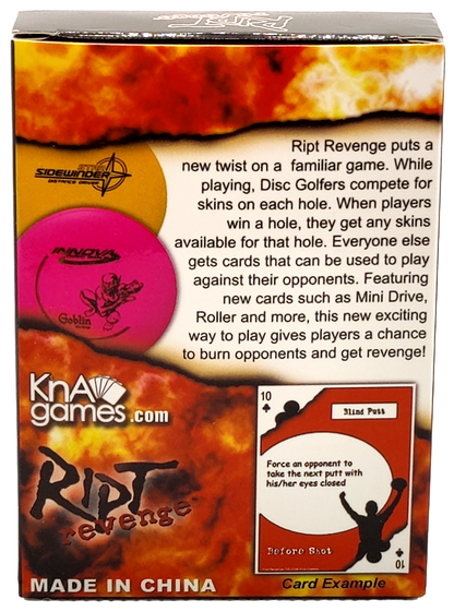 Disc Golf Ript Revenge Disc Golf Card Game - Disc Golf Deals USA