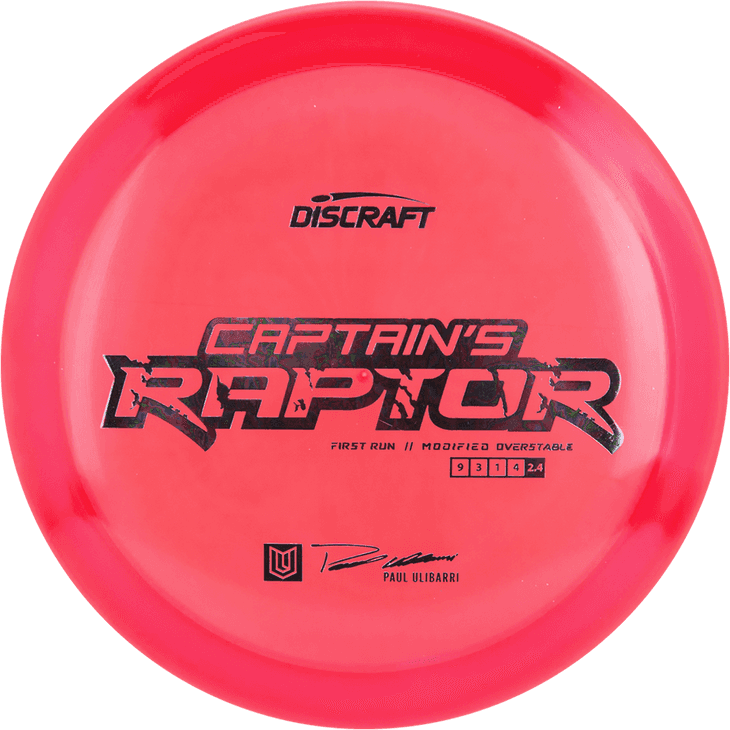 Discraft Paul Ulibarri Special Z First Run Captain's Raptor - Disc Golf Deals USA