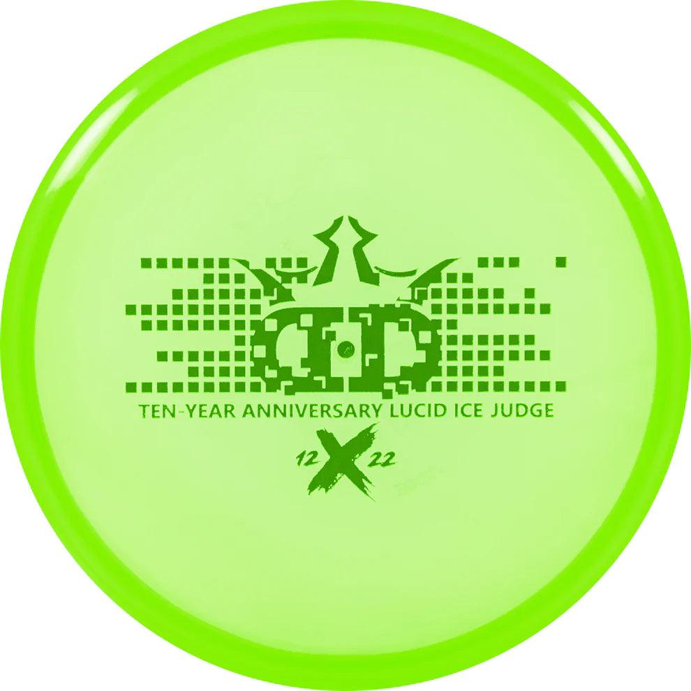 Dynamic Discs Lucid-Ice Judge 10 Year Anniversary Stamp - Disc Golf Deals USA