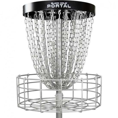 MVP Black Hole Portal Disc Golf Basket (Permanent Version 2) - Disc Golf Deals USA