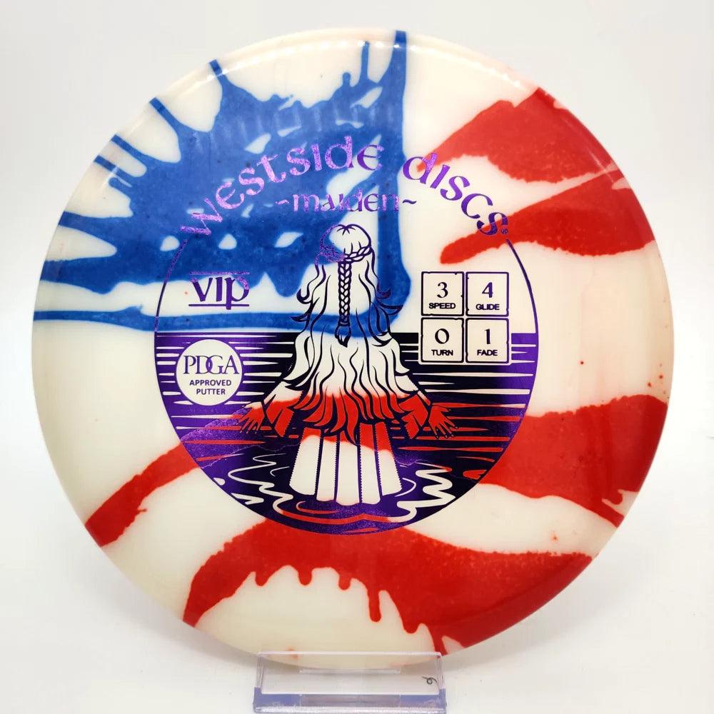 Westside Discs VIP Maiden MyDye American Flag - Disc Golf Deals USA